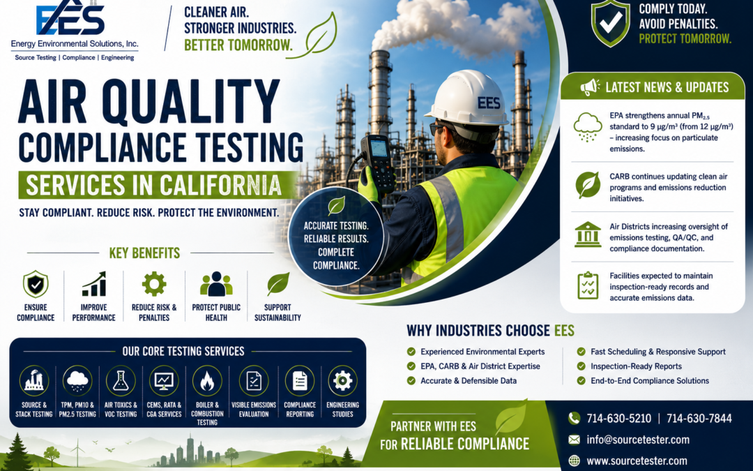 Air Quality Compliance Testing Services in California | Energy Environmental Solutions, Inc.