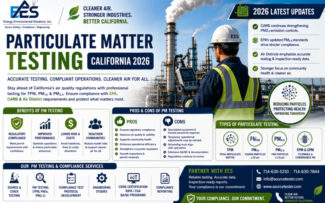 Particulate Matter Testing Services in California | TPM, PM10 & PM2.5 Compliance | Energy Environmental Solutions, Inc.