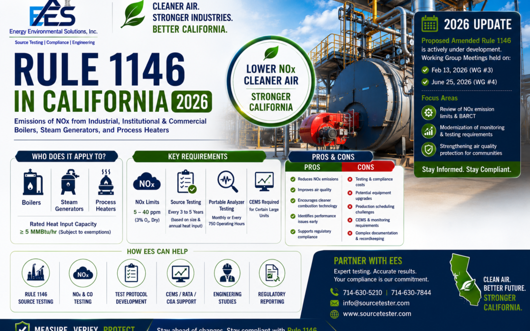 Rule 1146 California 2026 | Boiler NOx Testing & Compliance | Source Tester | EES