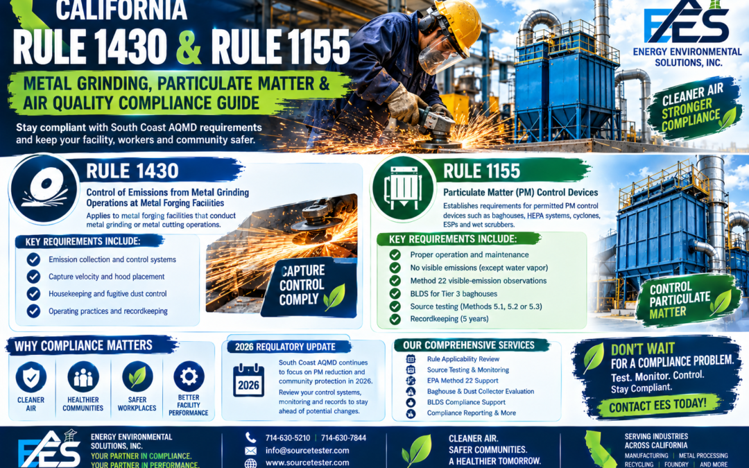 Rule 1430 & 1155 California | Metal Grinding & PM Testing